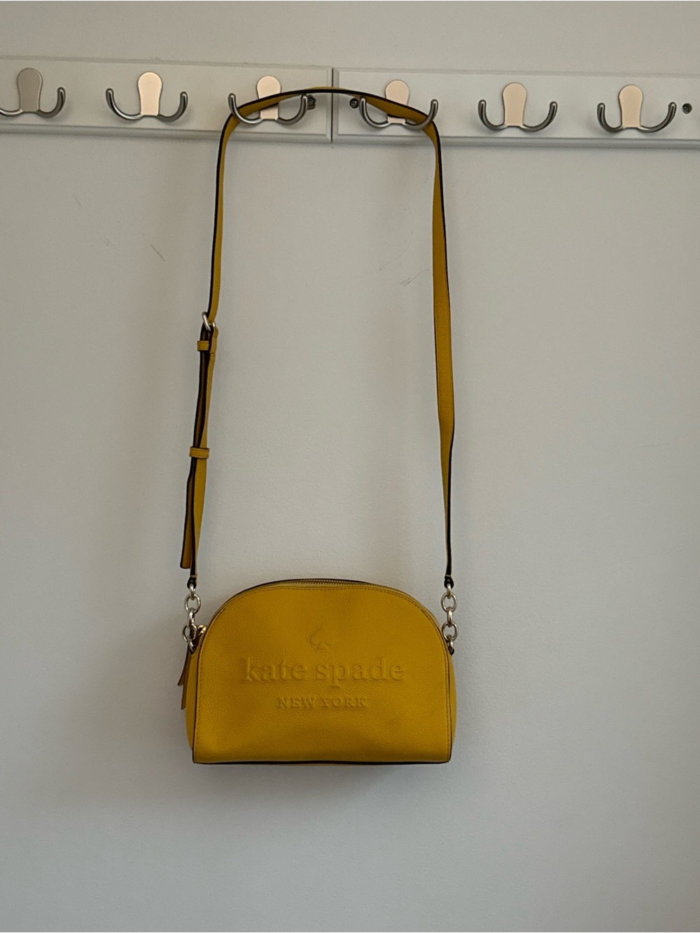 Kate Spade New York Larchmont Avenue Tori Yellow Leather Crossbody